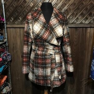 🦋 Charlotte Russe y2k Tweed Plaid Jacket/Coat
